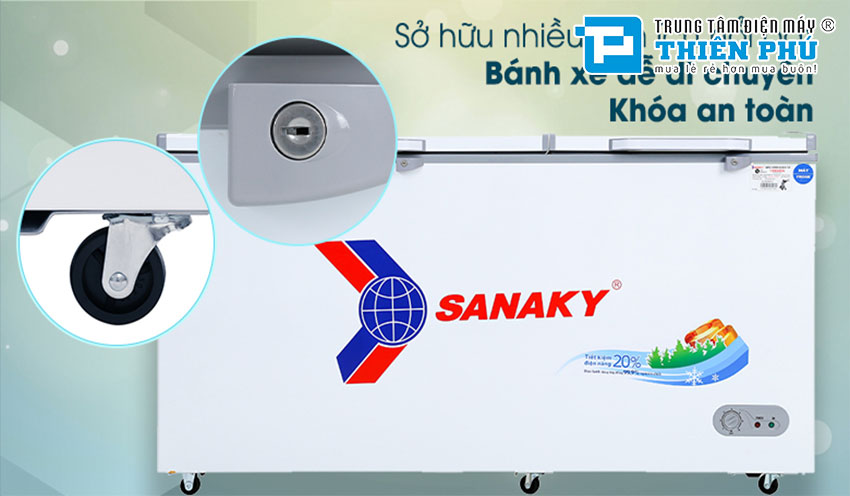 Những đặc điểm và lợi ích của tủ đông Sanaky Inverter VH-6699W3 2 ngăn 