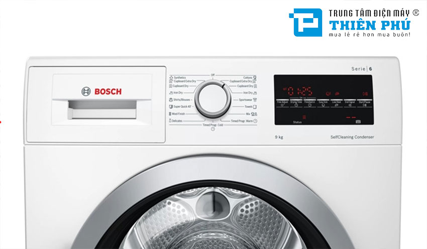 Cách sử dụng máy sấy quần áo Bosch Serie 6 WQG24200SG an toàn hiệu quả