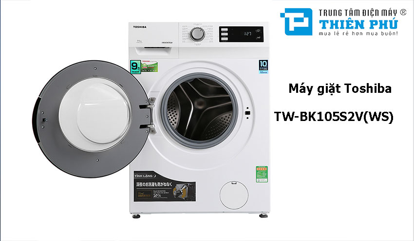 Máy giặt Toshiba 9kg TW-BK105S2V(WS) hiện đại tạo nên sự khác biệt  