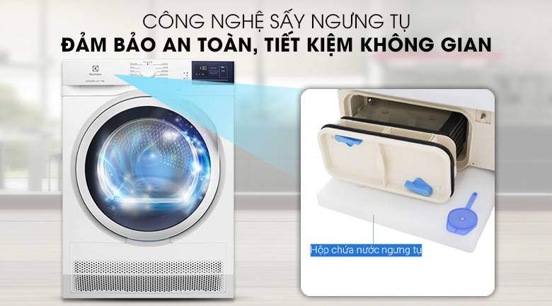 Máy sấy quần áo electrolux 8 kg - dòng sản phẩm được nhiều người tin dùng