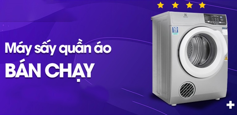 Từ 8 đến 9 kg máy sấy quần áo có những loại nào?