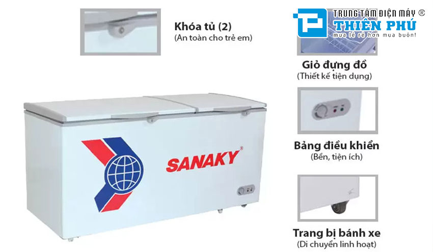 So sánh 2 dòng tủ đông Sanaky VH-5699HY và VH-5699HY3 dung tích 430 lít