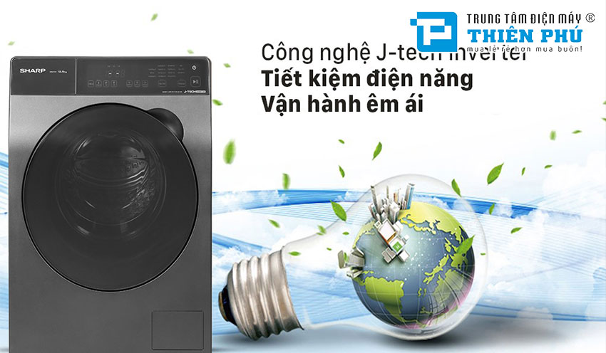 Những ưu điểm nổi bật nhất của dòng máy giặt Sharp 8kg ES-FK852SV-G