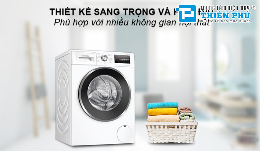 Có nên mua máy giặt sấy Bosch Serie 6 WNA14400SG cho gia đình không?