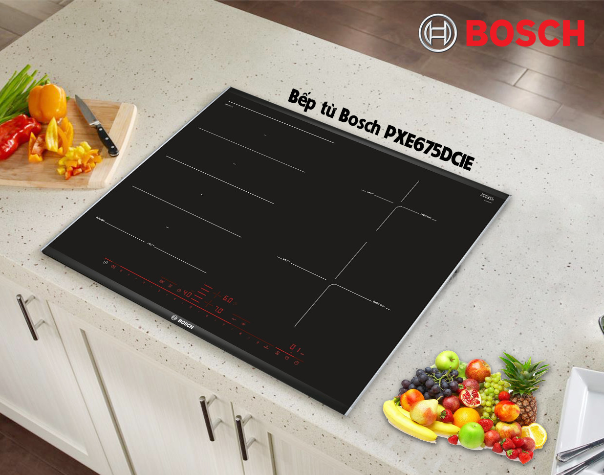 Bếp Từ Bosch PXE675DC1E 4 Vùng Nấu Serie 8 lựa chọn tốt của mọi gia đình