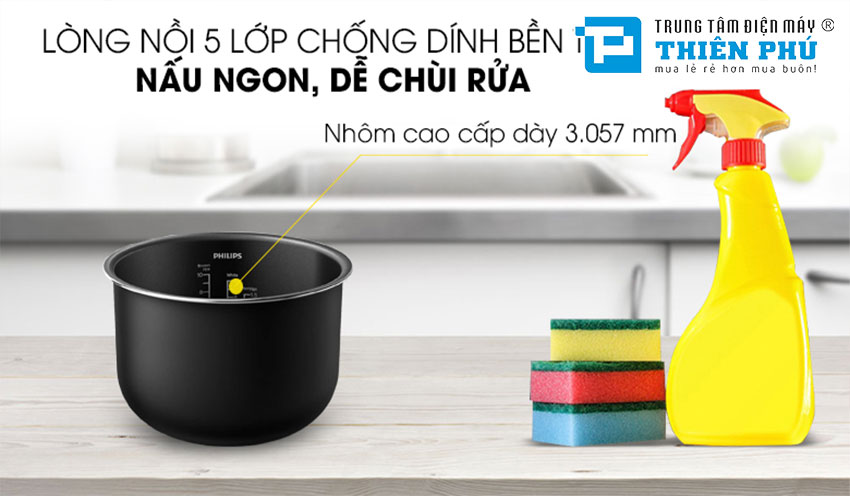 Nồi Cơm Điện Philips HD4515/68 1.8 Lít