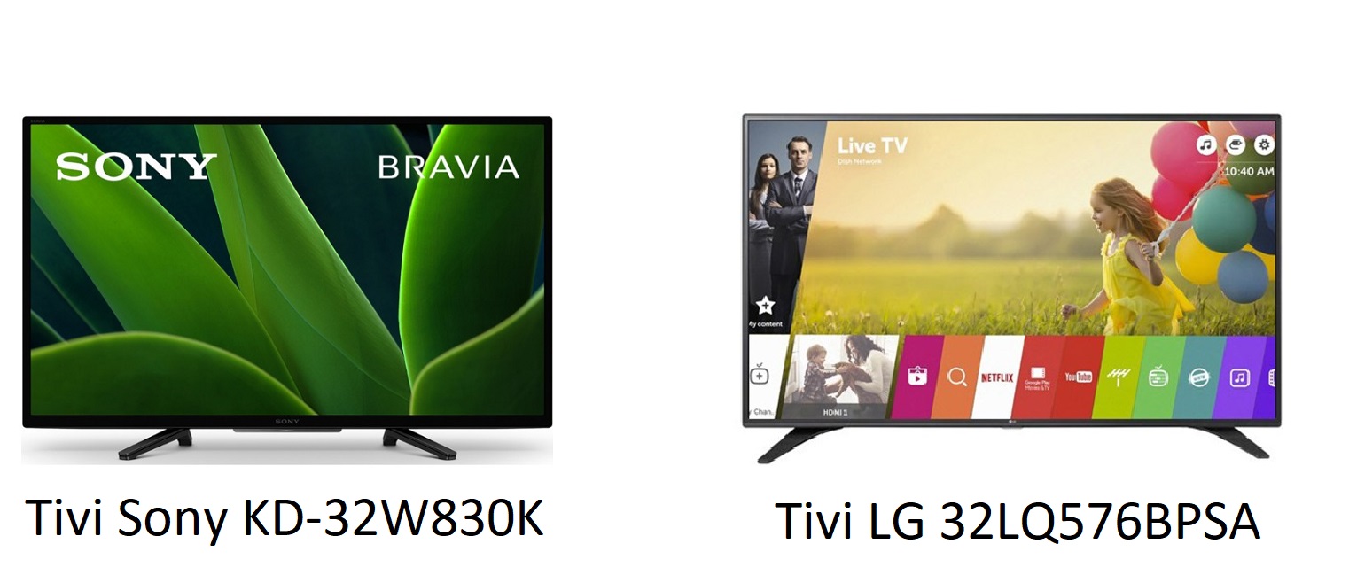 So sánh về tivi Sony 32 inch KD-32W830K và LG 32LQ576BPSA loại nào tốt hơn?