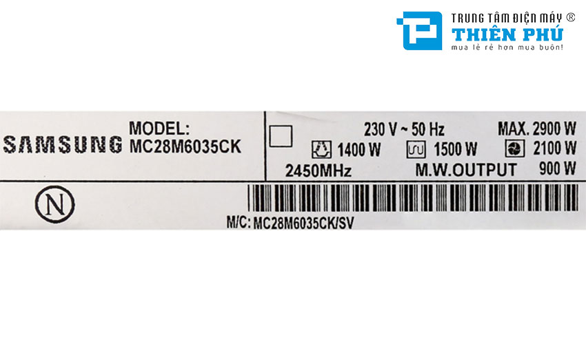 Lò Vi Sóng Samsung Dòng Đối Lưu 28 Lít MC28M6035CK