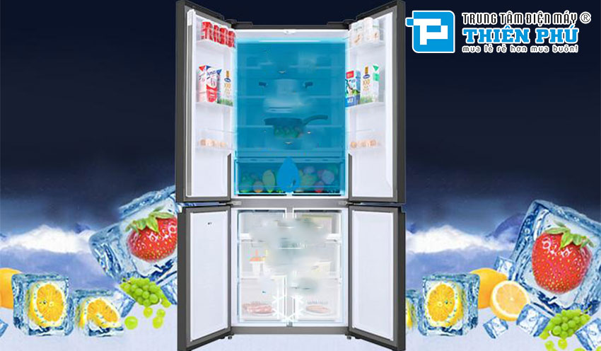 Lợi ích khi sử dụng 2 dàn lạnh trên tủ lạnh Toshiba Inverter RF610WE-PMV(37)-SG