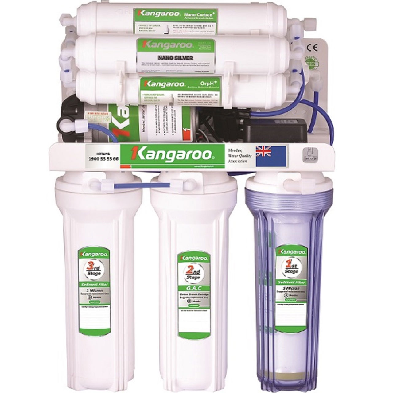 Máy Lọc Nước Kangaroo Hydrogen KG100HA 9 Lõi giá rẻ tại kho chính hãng