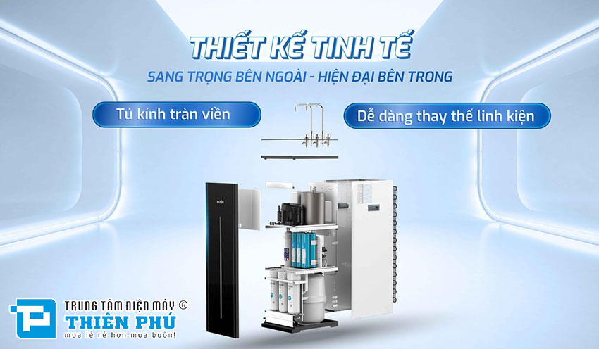 Máy lọc nước nóng lạnh Karofi KAD-L56 10 Lõi