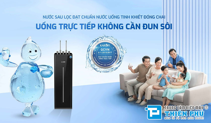 Máy lọc nước nóng lạnh Karofi KAD-L56 10 Lõi