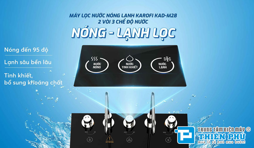 Máy lọc nước nóng lạnh Karofi KAD-M28 10 Lõi