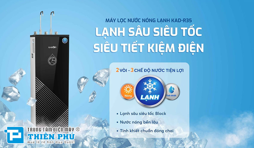 Máy Lọc Nước Nóng Lạnh Karofi KAD-R35 11 Lõi