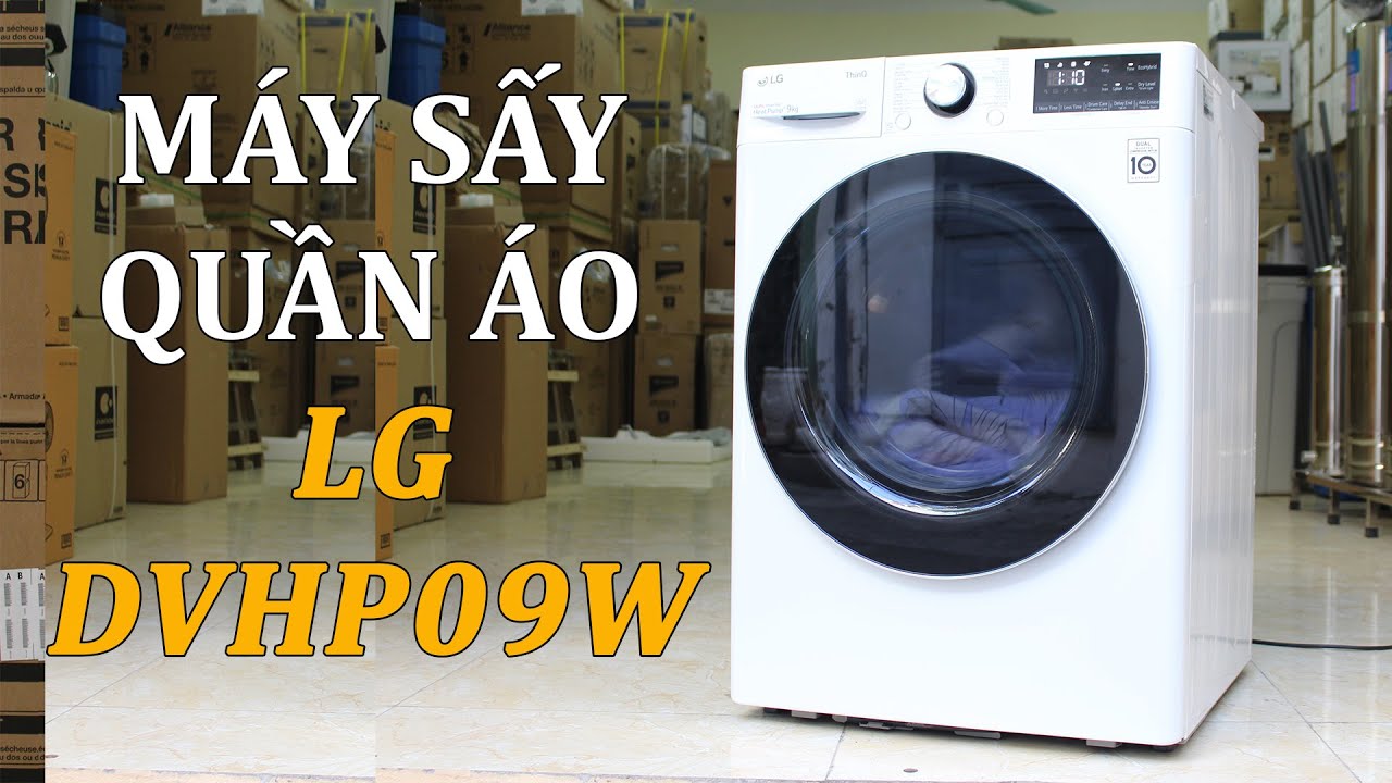 Mẫu máy sấy quần áo LG DVHP09W được ưa chuộng nhất hiện nay