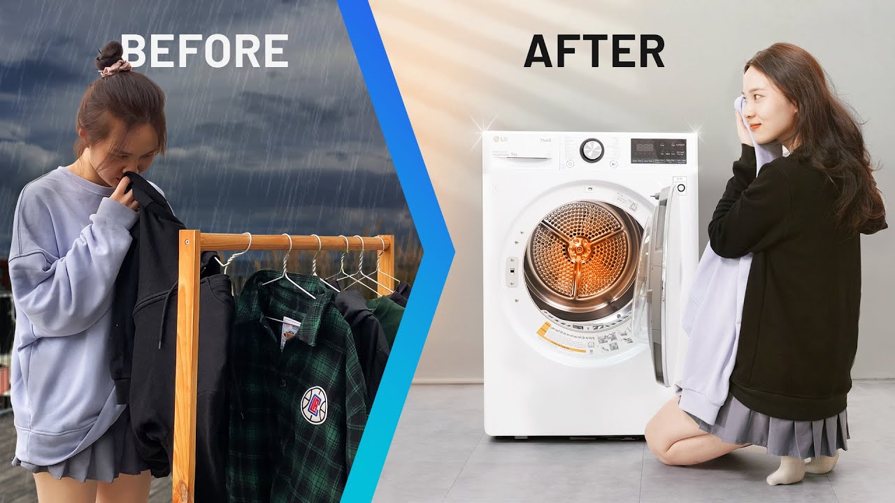 So sánh thiết kế và công nghệ của máy sấy Bosch WTW85400SG và máy sấy LG DVHP09W