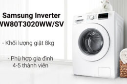 Máy giặt Samsung WW80T3020WW/SV 8kg dưới 5 triệu cho gia đình ít thành viên