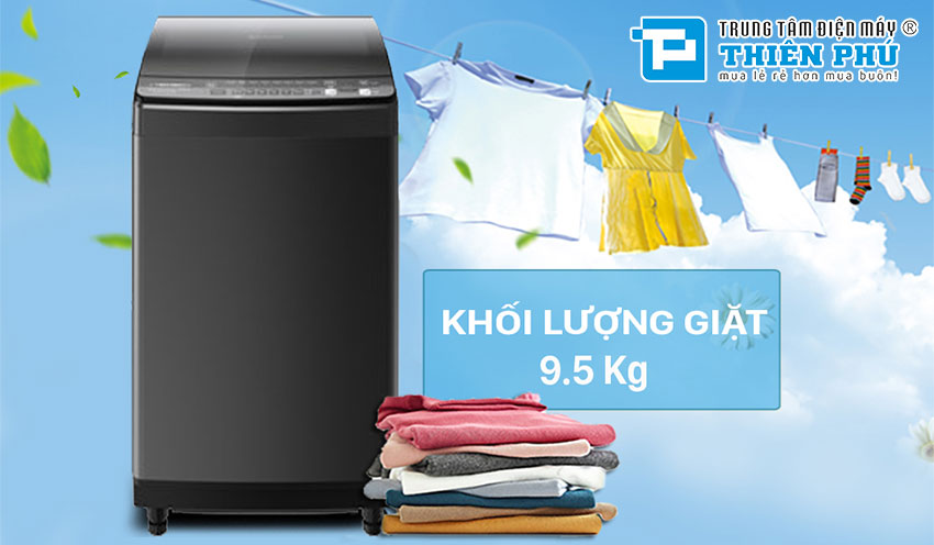 Gia đình 4-6 thành viên có nên chọn chiếc máy giặt Sharp 9.5kg ES-W95HV-S không?