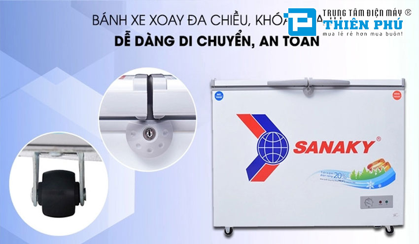 Những tính năng vượt trội bạn cần biết khi mua tủ đông Sanaky 2 ngăn VH-2899W2KD