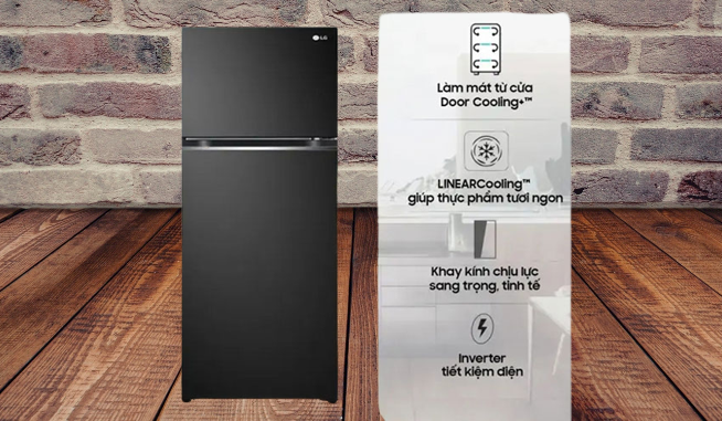 Điều tuyệt vời gì đã làm nên chiếc tủ lạnh LG 2 cánh GV-B262BL, giá bán mới nhất