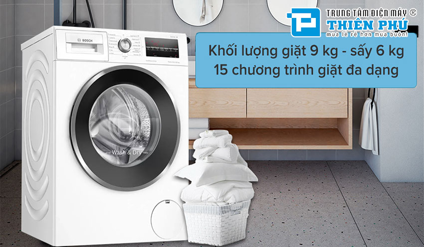 Có nên mua máy giặt Bosch Serie 6 WNA14400SG cho gia đình không?