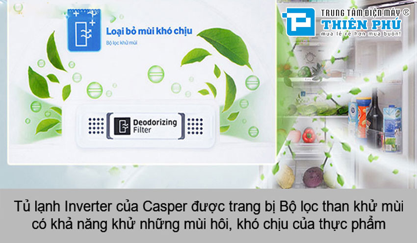 Tự hào về hiệu quả bảo quản thực phẩm với chiếc tủ lạnh Casper RT-368VG