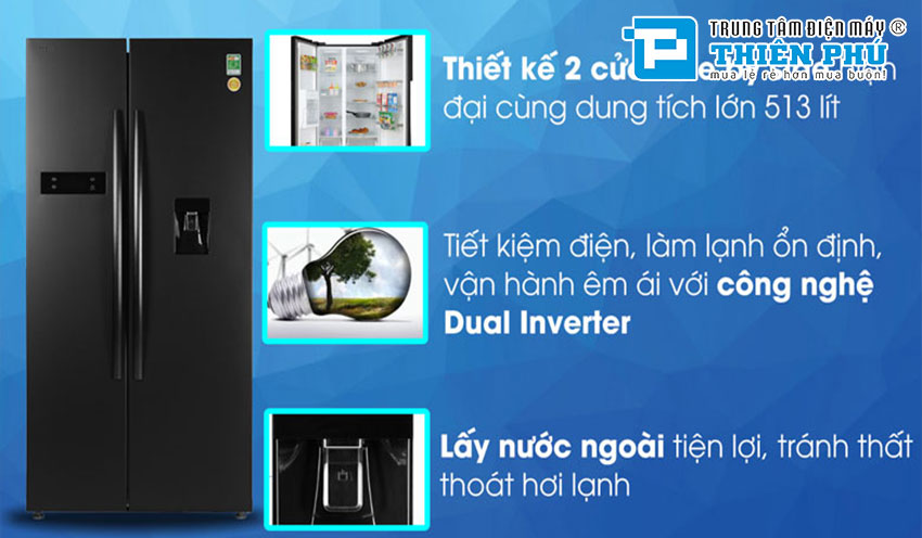Cập nhật giá bán mới nhất của tủ lạnh Toshiba Inverter GR-RS682WE-PMV(06)-MG
