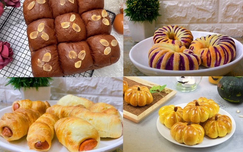 các loại bánh làm bằng nồi chiên không dầu