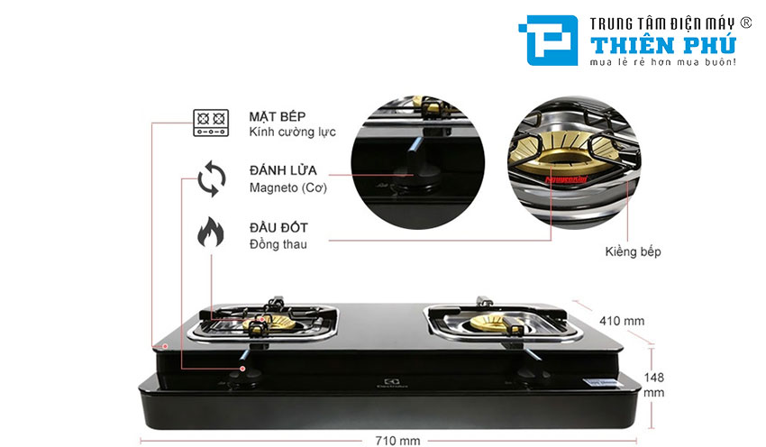 Bếp Gas Electrolux ETG726GKR