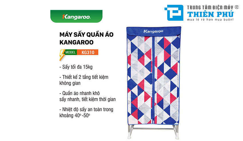 Tủ Sấy Quần Áo Kangaroo KG310