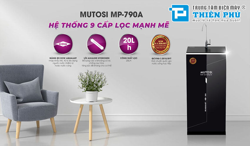 Máy Lọc Nước Mutosi RO DOW Aqualast MP-790A
