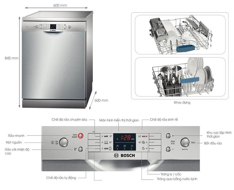 Nên chọn mua máy rửa bát Bosch hay Beko?