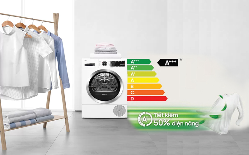 Máy sấy quần áo Bosch 9kg WTW85400SG sấy khô nhẹ nhàng, nâng tầm thương hiệu