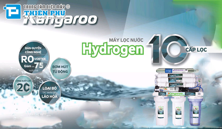 Máy lọc nước Hydrogen Kangaroo 10 lõi KG100HG thông minh giá hấp dẫn nhất hiện nay