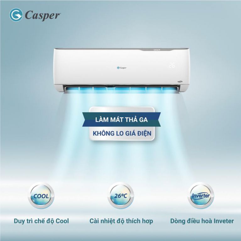 Điểm mặt những công dụng trên điều hòa casper 2 chiều GH-09IS33