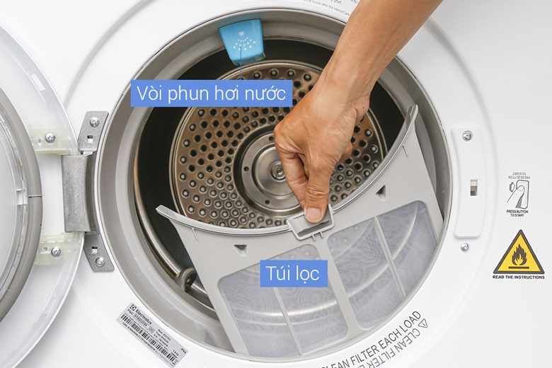 Vệ sinh máy sấy quần áo Electrolux