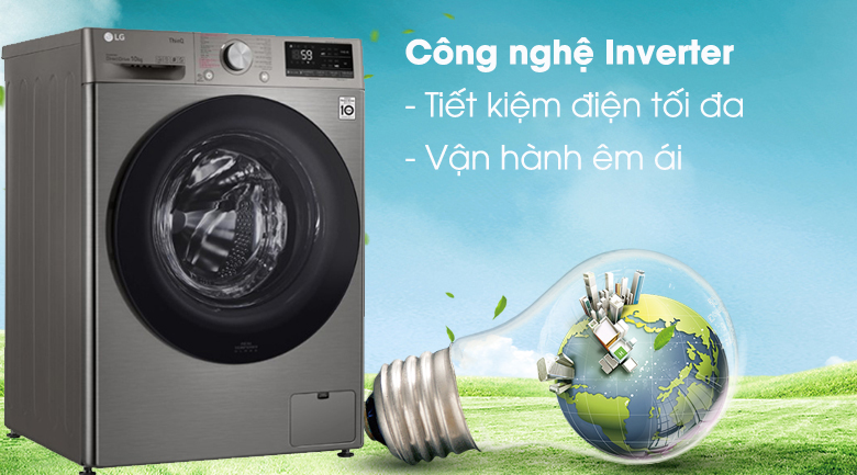 Khám phá 3 máy giặt LG inverter tiết kiệm điện cho gia đình 5 người