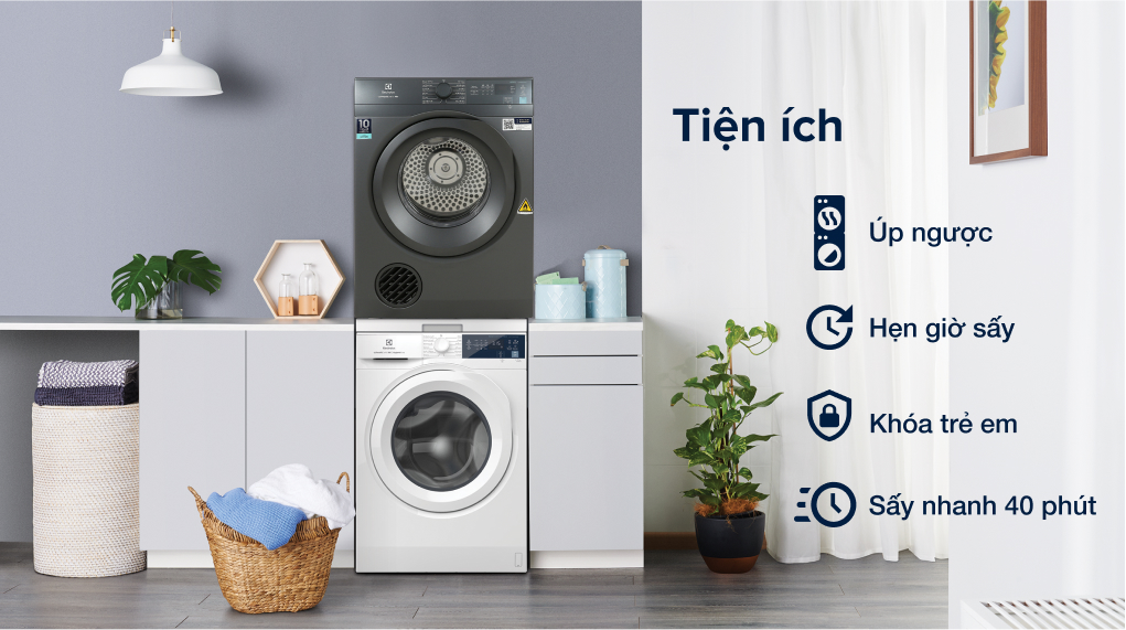 Những chiếc máy sấy quần áo Electrolux thông hơi đang được lựa chọn nhiều nhất đầu năm 2025