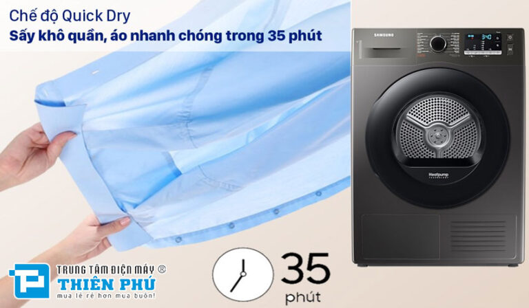 5 điểm nổi bật của máy sấy Samsung inverter 9Kg DV90TA240AX/SV mà bạn nên biết khi sử dụng