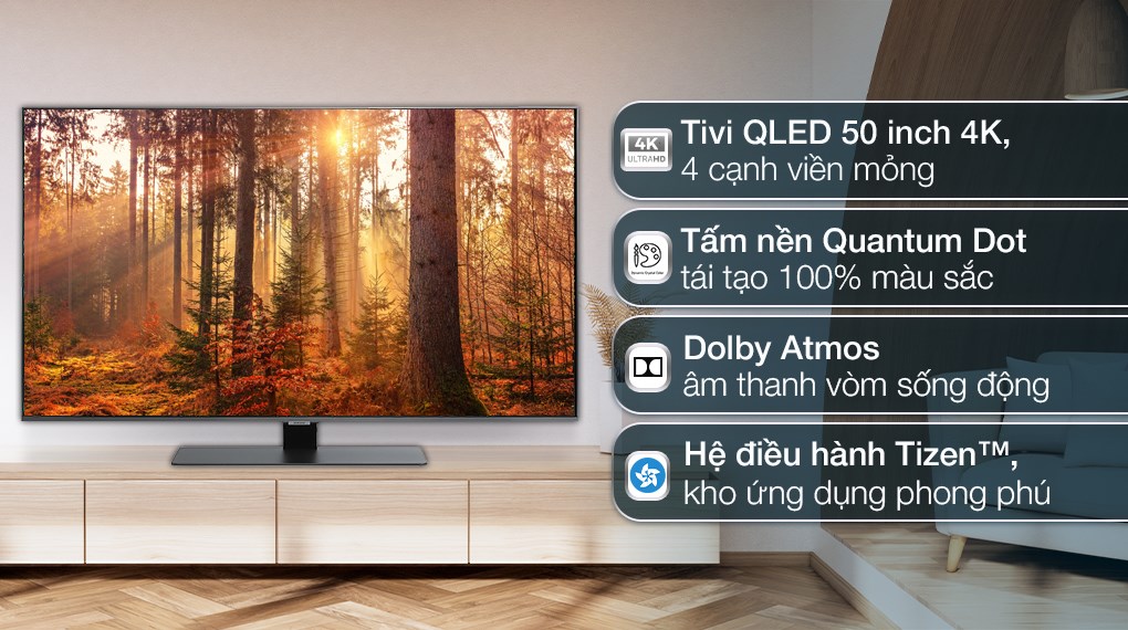 Review chi tiết về chiếc tivi Samsung QLED 50 inch QA50Q80BAKXXV