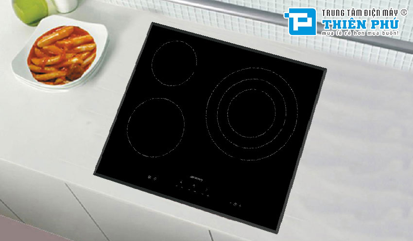 Bếp Hồng Ngoại Hafele Smeg SE363ETB 3 Vùng Nấu