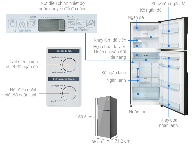 Liệu có nên mua tủ lạnh Hitachi R-FVX480PGV9(MIR) 366 lít cho không gian bếp?