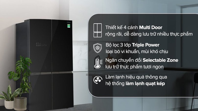 Tủ lạnh hitachi R-WB640PGV1(GCK) có tốt không? Giá bao nhiêu?