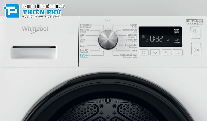 Máy Sấy Ngưng Tụ Whirlpool 8Kg FFT CM118XB EE