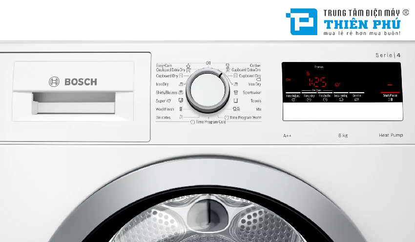 Máy Sấy Quần Áo Bosch 8Kg WTR85V11BY Serie 4