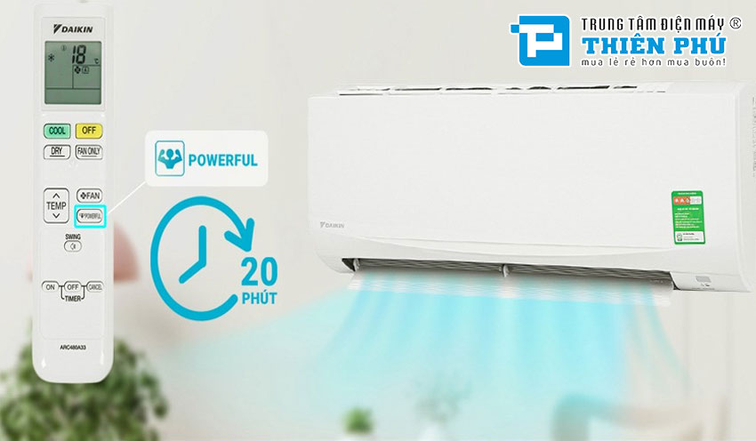 Mẫu điều hòa daikin 18000btu ra mắt năm 2022, phù hợp với phòng dưới 30 m3 nên sử dụng