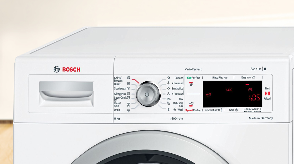 Đánh giá chi tiết chiếc máy giặt Bosch 9Kg WAW28480SG serie 8