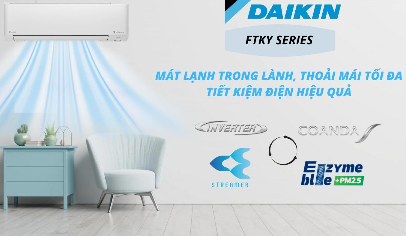 Khám phá tính năng nổi bật trên điều hòa daikin Inverter FTKY60WAVMV