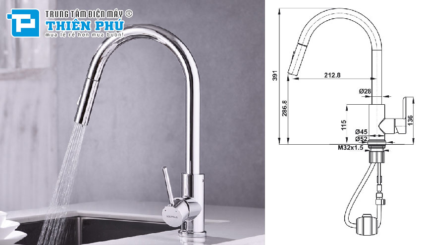 Vòi Rửa Bát Hafele HT21-CH1P287