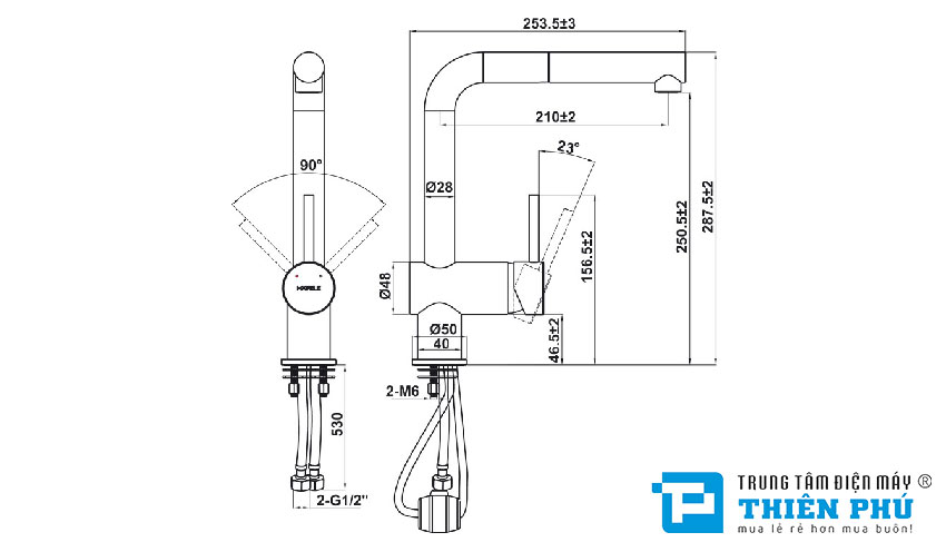 Vòi Rửa Bát Hafele HT21-GH1P250